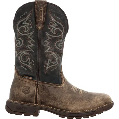 Rocky Men's Legacy 32 Waterproof Pull-on Boot - Medium Width In Brown/gray