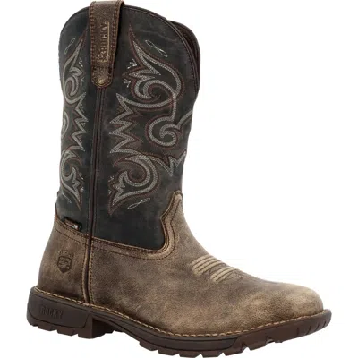 Rocky Men's Legacy 32 Waterproof Pull-on Work Western Boot In Distressed Brown In Multi