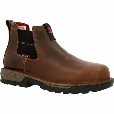 Rocky Men's Legacy 33 Waterproof Chelsea Work Boot In Brown