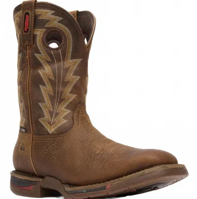 Rocky Men's Long Range Composite Toe Waterproof Western Boot In Brown