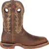Rocky Men's Long Range Waterproof 11" Western Boot In Distressed Brown