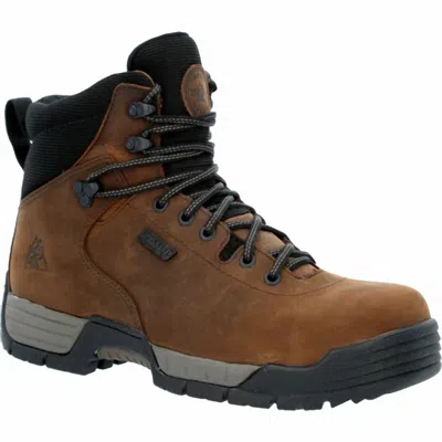 Rocky Men's Mobilite Composite Waterproof Work Boot In Brown In Multi