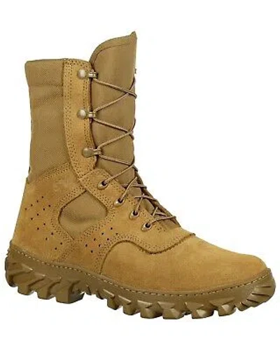 Pre-owned Rocky Men's Puncture-resisting Military Jungle Boot - Round Toe Taupe 12 Ee In Brown