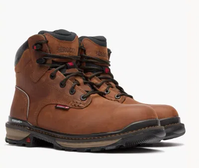 Rocky Men's Rams Horn Waterproof Composite Toe Work Boot In Brown