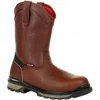 Rocky Rams Horn Composite Toe Work Boot In Brown