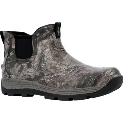 Rocky Men's Realtree Aspect Soft Toe Stryker 5" Waterproof Pull On Boot In Mossy Oak In Gray