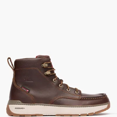 Rocky Men's Rebound Wedge Waterproof Work Boot In Brown
