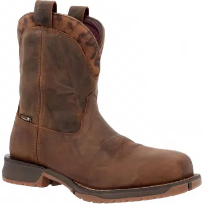Rocky Men's Rosemary 8" Pull On Boots In Brown
