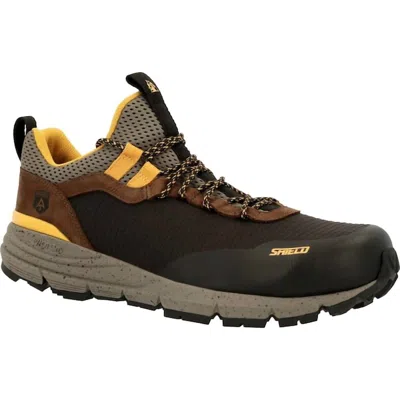 Rocky Men's Rugged At Shoes In Black/yellow In Multi