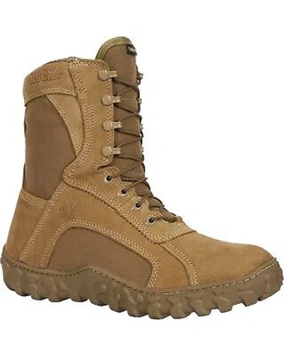 Pre-owned Rocky Men's S2v Gore-tex Waterproof Insulated Military Duty Boot Round Toe - In Brown