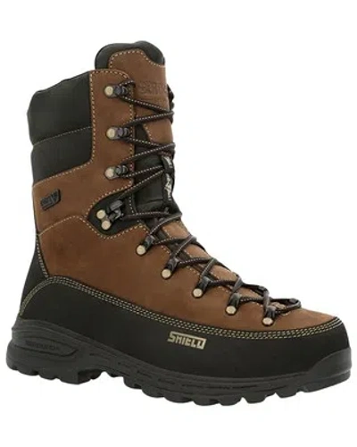Pre-owned Rocky Men's Stalker Pro Waterproof Hunting Boot - Round Toe - Rks0529 In Brown