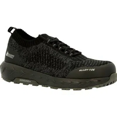 Rocky Men's Work Knit Lx Alloy Shoes In Black