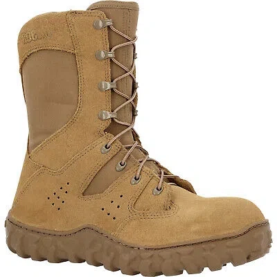 Pre-owned Rocky Mens S2v Predator Ct Coyote Brown Leather Military Boots