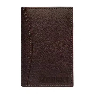 Rocky Pebblegrain Trifold Mens Trifold Wallet In Brown