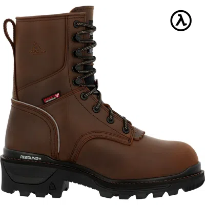 Pre-owned Rocky Rams Horn Logger Work Boots Rkk0478 - All Sizes - In Crazy Horse