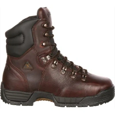 Rocky Steel Toe Waterproof Oilresistant Work Boot In Brown