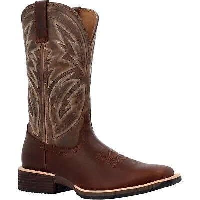 Pre-owned Rocky Tall Oaks Western Boot In White