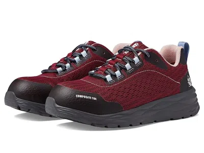 Rocky V-lite Rkk429za Women's Cranberry Composite Safety Toe Work Shoes Khd608 In Burgundy