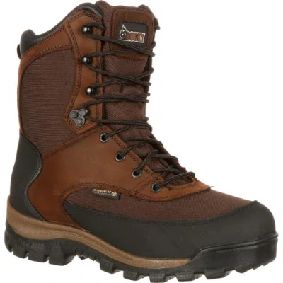 Rocky Waterproof Insulated Padded Waterproof 800g Insulated Outdoor Boot In Brown