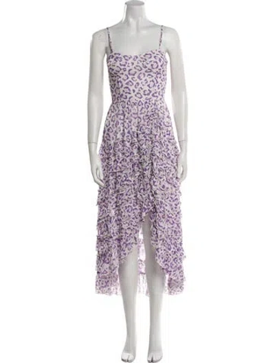 Pre-owned Rococco Sands Animal Print Long Dress In Multi