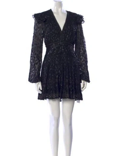 Pre-owned Rococco Sands Animal Print Mini Dress In Blue