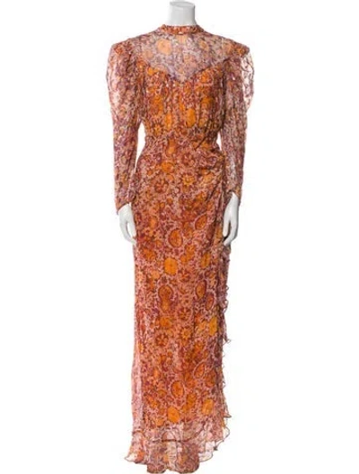 Pre-owned Rococco Sands Floral Print Long Dress In Multi