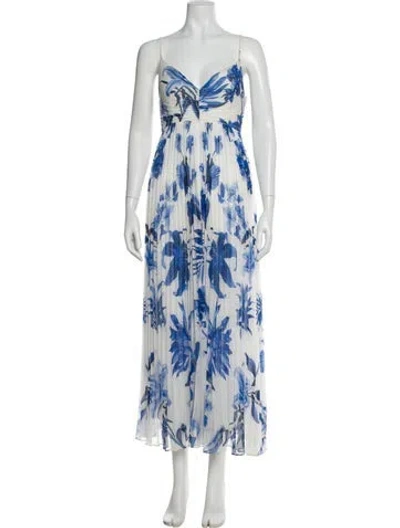 Pre-owned Rococco Sands Floral Print Long Dress In Multi
