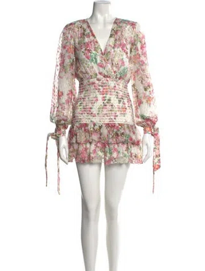 Pre-owned Rococco Sands Floral Print Mini Dress