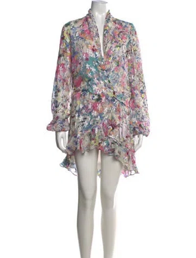 Pre-owned Rococco Sands Floral Print Mini Dress