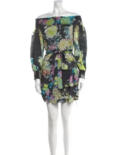 Pre-owned Rococco Sands Floral Print Mini Dress In Multi