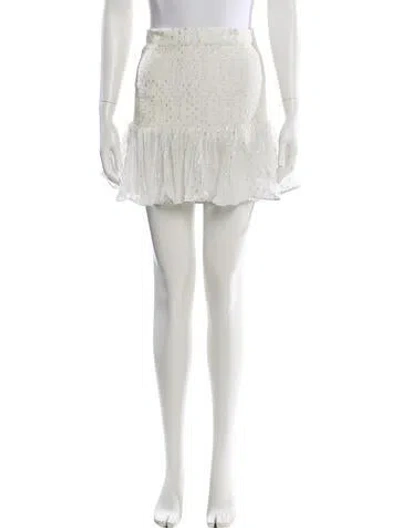 Pre-owned Rococco Sands Mini Skirt In Neutral