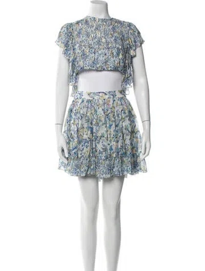 Pre-owned Rococco Sands Printed Glitter Accents Skirt Set