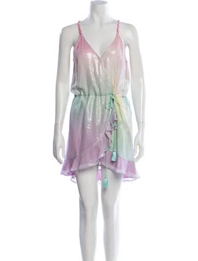 Pre-owned Rococco Sands Printed Mini Dress In Pink