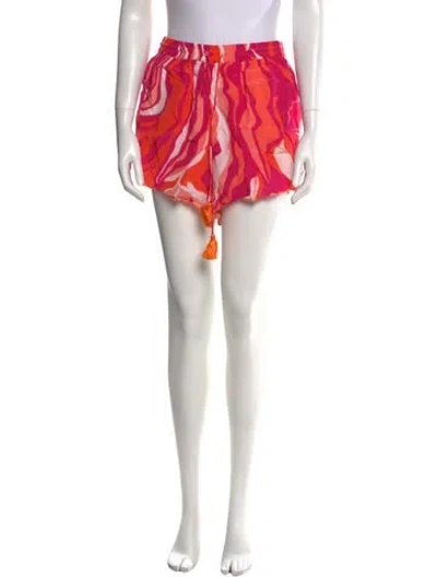 Pre-owned Rococco Sands Printed Mini Shorts In Pink