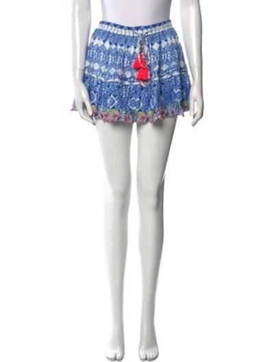 Pre-owned Rococco Sands Printed Mini Skirt In Blue