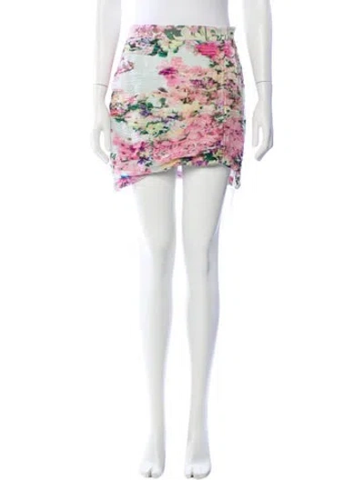 Pre-owned Rococco Sands Printed Mini Skirt In Purple