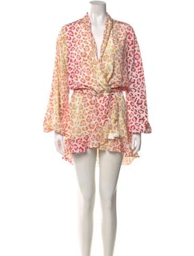 Pre-owned Rococo Sand Animal Print Mini Dress