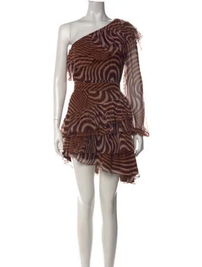 Pre-owned Rococo Sand Animal Print Mini Dress W/ Tags In Multi