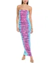 Rococo Sand Bandeau Maxi Dress In Multi