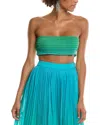 Rococo Sand Bandeau Top In Green