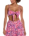 Rococo Sand Bandeau Top In Multi