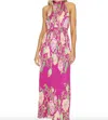 ROCOCO SAND CHLOE LONG DRESS IN FUCHSIA PINK