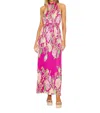 Rococo Sand Chloe Long Dress In Fuchsia Pink In Multi