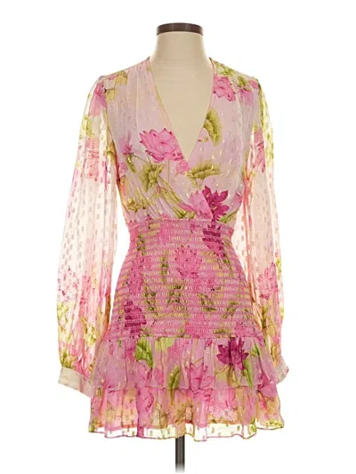 Pre-owned Rococo Sand Cocktail Dress In Pink