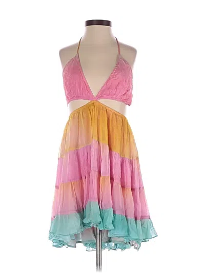 Pre-owned Rococo Sand Cocktail Dress In Pink