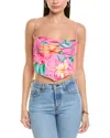 Rococo Sand Crop Shirt In Pink