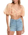 Rococo Sand Crop Top In Multi