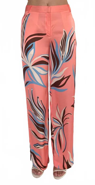 Rococo Sand Fern Straight Pants In Pink