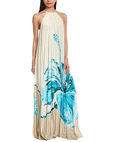 Rococo Sand Flared Maxi Dress In Neutral