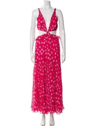 Pre-owned Rococo Sand Floral Print Long Dress